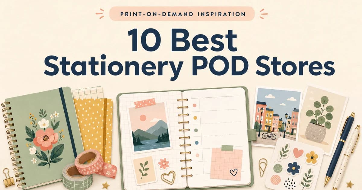 10 Best Print-on-Demand Stationery Stores for Design Inspiration (2026)
