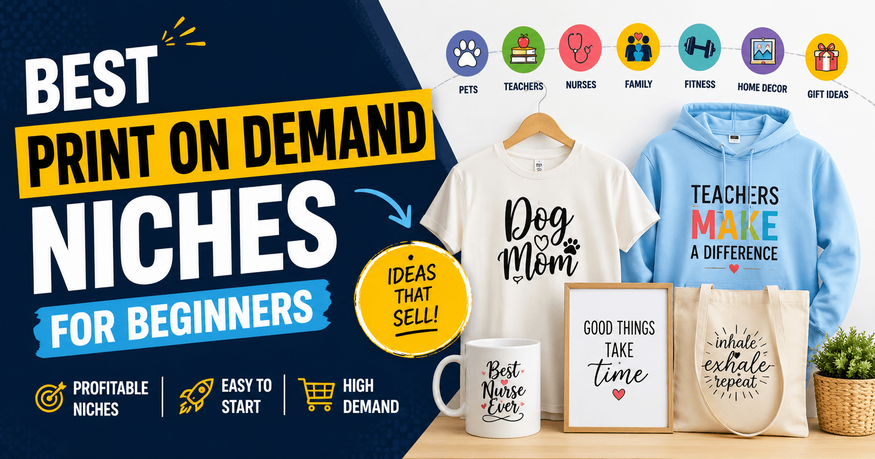 11 Best Print on Demand Niches for Beginners