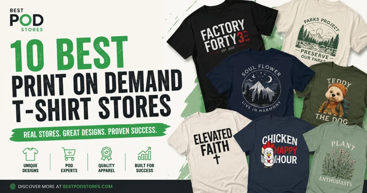 10 Best Print-On-Demand T-Shirt Stores for Design Inspiration