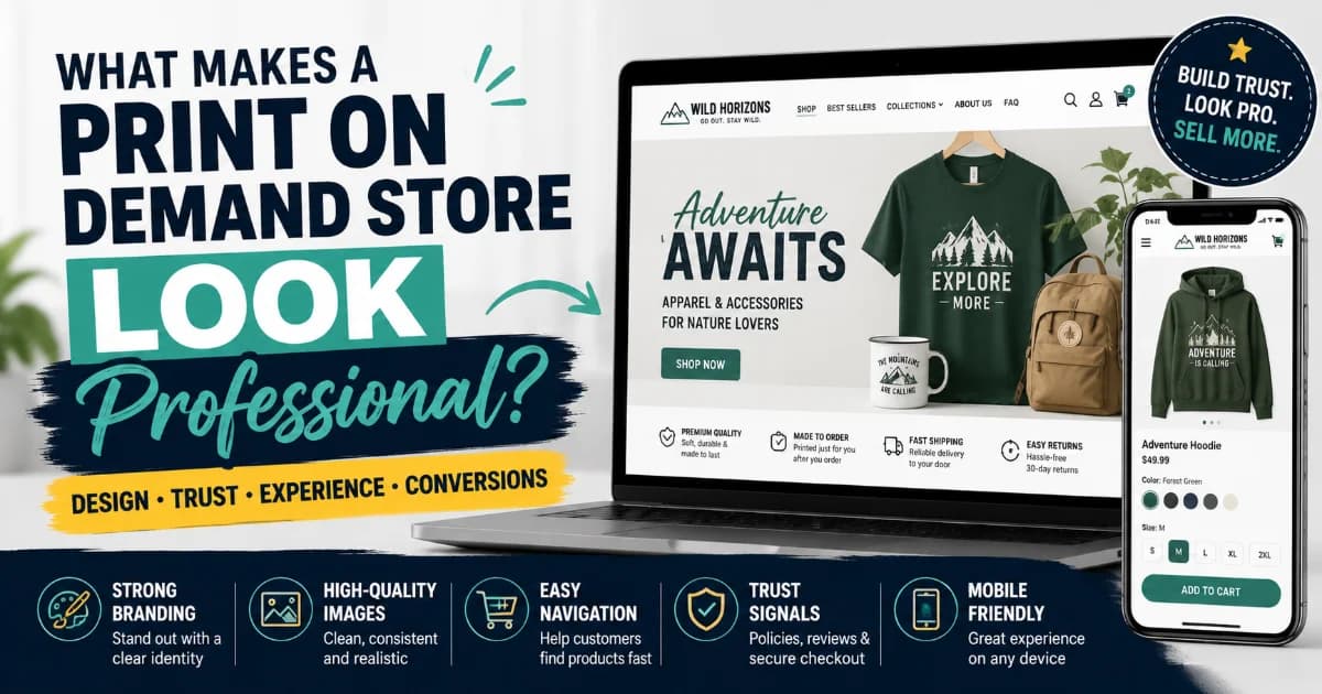 What Makes a Print on Demand Store Look Professional?