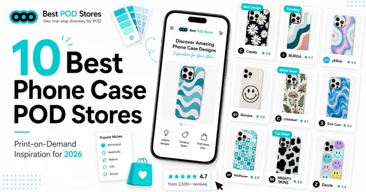 9 Best Phone Case POD Stores for Print on Demand Inspiration