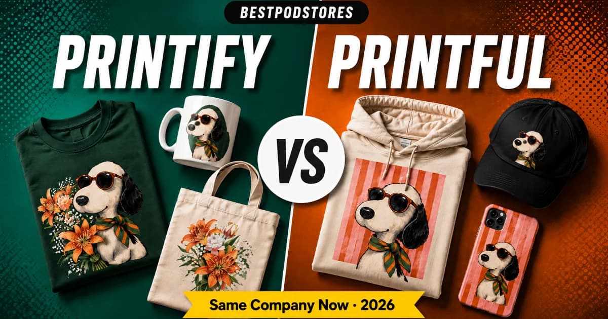 Printify vs Printful in 2026: They're the Same Company Now